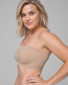 Why you’ll love it: Strapless style is smoother than ever with this bandeau bra. Like a tube top with removable cups, it gives you the support you need with smooth, soft comfort. Comfortable style with Soma Intimates. Details Go strapless with smooth, seamless comfort. Pull-on style with no hooks. Removable cups. 93% nylon, 7% spandex. Hand wash. Imported. Strapless Tube Top With Built-in Bra, Smoothing Bandeau Solid Tube Top, Solid Smoothing Bandeau Tube Top, Smoothing Solid Bandeau Tube Top, Micro-elastic Strapless Bra-friendly Tube Top, Solid Strapless Smoothing Tube Top, Strapless Smoothing Tube Top, Solid Smoothing Strapless Tube Top, Strapless Solid Tube Top With Smoothing