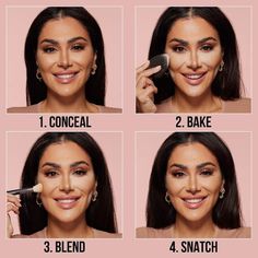 Easy Bake Loose Baking & Setting Powder - HUDA BEAUTY | Sephora Best Drugstore Baking Powder, How To Properly Bake Your Face, How To Bake Your Face Make Up How To Apply, How To Bake Make Up, Drugstore Setting Powder, Face Contouring Makeup, Baking Makeup, Huda Kattan, Cheek Contour