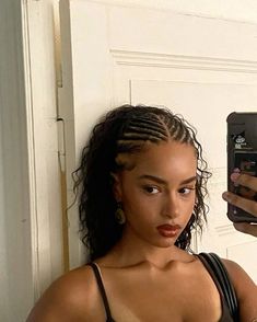 Zendaya Hair Braids, Miami Braids Black Women, Small Fulani Braids With Curls, Front Cornrows Back Box Braids, Rihanna With Braids, Length Retention Hairstyles, Fulani Braid Designs, Natural Hair Vacation Styles, Chunky Braids For Black Women