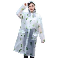 PRICES MAY VARY. 1. SAFE & REUSABLE: Our emergency plasic rain gear is 0.16mm thick, made of 100% EVA new material, eco-friendly, non-toxic, no smell, thick but lightweight, breathable, comfortable, wrinkle-free, 100% waterproof, quick-drying. 2. FASHION: Raincoat adopts fashionable printed patterns,Avocado and Unicorn design. Beauty should not diminish on rainy days. With this raincoat on, you are a sight in the rain. 3. 3 SIZES: XL,L,M size.More suitable size, more considerate to wear, perfect White Hooded Raincoat For Rainy Season, Hooded Multicolor Raincoat For Rainy Weather, Multicolor Hooded Raincoat For Rainy Weather, Hooded Multicolor Raincoat, Oversized Hooded Raincoat For Rainy Season, Multicolor Raincoat For Rainy Weather In Fall, Multicolor Hooded Outerwear For Rainy Weather, Hooded Multicolor Outerwear For Rainy Weather, Multicolor Hooded Raincoat For Fall