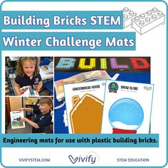 Keep your students engaged and learning all winter long with our NEW Building Bricks STEM Winter Challenge Mats! These 26 unique, winter-themed challenges will spark creativity and critical thinking. From building bird feeders to detailing a gingerbread house, the possibilities are endless! Stem Winter, Winter Challenge, New Building, Spark Creativity, Winter Themed, Stem Activities, Student Activities, Student Encouragement