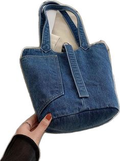 Denim Shoulder Bag, Denim Shoulder Bags, Bags Tote, Shoulder Tote Bag, Shoulder Tote, Blue Pattern, Womens Tote Bags, Fashion Bags, Bag Lady