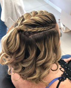 Short Hair Styles For Ball, Wedding Hairstyles For Short Hair Bob Bridesmaid Half Updo, Short Hair Pageant Styles, Cute Short Prom Hairstyles, Stylish Hairstyles For Short Hair, Formal Hair Styles Short Hair, Short Prom Hair Styles, Short Hair Prom Ideas, Hairstyles For Short Hair For Prom