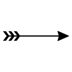 an arrow is shown in black and white