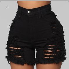 These Shorts Are Super Comfy, True To Size, And Have Stretch ! Never Been Worn I Only Tried On . Tags Are Still Attached . These Are Really Stretchy !! Black Ripped Shorts, Distressed Bermuda Shorts, Fashion Nova Shorts, Cheap Shoes Online, Ripped Jean Shorts, Ripped Denim Shorts, Ripped Shorts, Slim Denim, Distressed Shorts