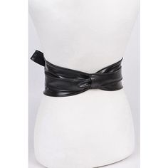 Tie front leather belt Wrap around Material: Polyurethane Approx Width: 5" Length: 104" Trendy Adjustable Faux Leather Belt, Chic Leather Corset Belt For Party, Chic Black Belts, Black Leather Corset Belt With Belt Loops, Modern Black Corset Belt With Belt Loops, Adjustable Black Belts For Parties, Leather Corset Belt For Party, Adjustable Black Belts For Party, Trendy Adjustable Corset Belt With Belt Loops