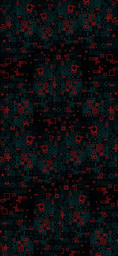 an abstract black and red background with many smaller squares in the middle, all on top of each other