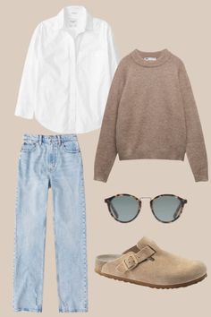 Australian Winter, T Shirt Outfits, Look Adidas, Estilo Indie, Preppy Sweater, Skandinavian Fashion, Sweater Outfit, Trendy Fall, 가을 패션