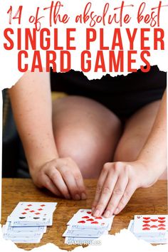 solitaire games Games To Play By Yourself, Solo Card Games, Single Player Card Games, Card Games For One, Best Card Games, Fun Games To Play, Solitaire Card Game, Family Card Games, Solitaire Games