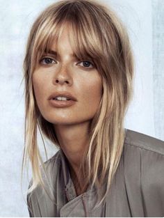 . Long Fringe Hairstyles, Trendy We Fryzurach, Blonde Bangs, Blond Balayage, Balayage Blonde, Dirty Blonde Hair, Fringe Hairstyles, Dirty Blonde, Blonde Balayage