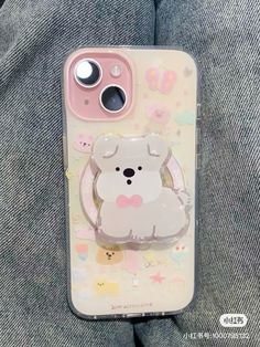 a cell phone case with a koala bear on it's front and side