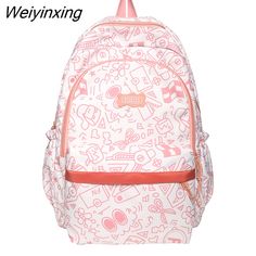 Shipping: Worldwide Express Shipping AvailableDelivery time: 🚚7-15Days Fast ShippingReturns: Fast refund,💯100% Money Back Guarantee.Brand Name: rentengerOrigin: Mainland ChinaCN: HebeiMain Material: nylonLining Material: PolyesterBackpacks Type: SoftbackInterior: Cell Phone PocketInterior: Computer InterlayerHandle/Strap Type: Soft HandleExterior: Solid BagDecoration: AppliquesDecoration: LetterClosure Type: zipperTechnics: JacquardCapacity: 20-35 LitreItem Type: BackpacksPlace Of Origin: Chin Pink School Bag With Cartoon Print, Student Bags With Cartoon Print For Back To School, Back To School Bags With Cartoon Print For Students, Kawaii Cartoon Print Backpack, Casual Cartoon Print Bags For Back To School, Casual Bags With Cartoon Print For Back To School, Casual Back To School Bag With Cartoon Print, Pink Cartoon Print Travel Bag, Pink Cartoon Backpack For Daily Use