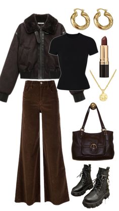 #fall#falloutfit #outfit#fit#fitinspo #brown#inspo#brownoutfit #unisex#comfy#comfyfit #chic#modest#modestfashion City Fits, Uni Fits, Tattoo Styles, Everyday Outfits, Cute Outfits, Ootd, Tattoos, Outfit Inspo, Makeup