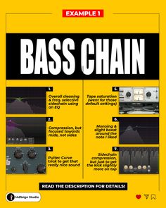 the book cover for bass chain, with instructions on how to use it and how to use