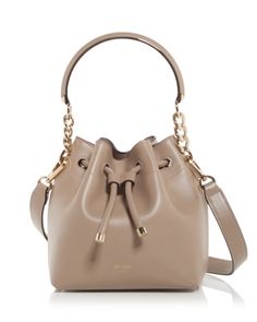 Jimmy Choo Bon Bon Small Leather Bucket Bag Bucket Bags, Drop Top, Online Bags