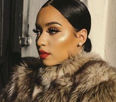 ✨Pinterest•••deealyss27✨ Makeup For Winter, Ruby Woo, Bold Red Lips, Makeup For Black Women, Makeup Goals, Flawless Makeup, Gorgeous Makeup, Love Makeup, Girls Makeup