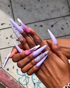 Kamil Jordan💫 on Instagram: “💜🔥 Purple Flame 🔥💜” Purple Acrylic Nails, February Nails, Purple Acrylic, Long Nail Designs, Exotic Nails, Nails Black, Care Hair, Luxury Nails, Dream Nails