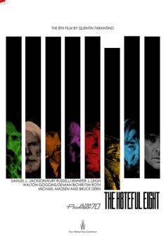 the movie poster for the hateful eight starring actors from left to right michael mann, robert