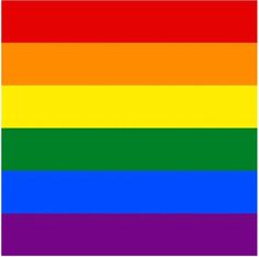 a rainbow flag with the colors red, yellow, green and blue