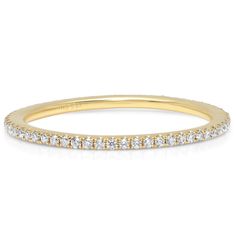 This delicate micro pave diamond eternity ring is the perfect compliment to a stack of rings, stunning as a wedding band, and simply beautiful on its own! Please inquire if you need a different size. 14k yellow, rose or white gold .23ctw diamonds (size 6) Ring Band Width : 1.1mm Ring Band Height: 1.6mm Please allow 2-6 weeks for delivery Wedding Ring Diamond Band, Diamond Eternity Ring, Diamond Eternity Band, Infinity Ring, Eternity Band Ring, Eternity Ring Diamond, Eternity Band Diamond, Diamond Eternity, Anniversary Bands