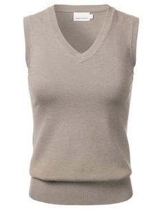 PRICES MAY VARY. 70% Viscose, 30% Nylon Imported Pull On closure Hand Wash Only FLORIA Women Solid Classic V-Neck Sleeveless Pullover Sweater Vest Top.
This comfortable, casual, elegant and classy sweater vest comes in multiple colors, making it a perfect fit for any occasion. This soft fitted v-neck sleeveless vest are made out of high quality material. 2020 Clothes, Classy Sweater, Black Tube Tops, Preppy Sweater, Sleeveless Sweater Vest, Chic Fall Outfits, Sleeveless Pullover, Strapless Tops, Sleeveless Vest