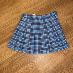 Blue Plaid Skirt Never Worn Nwt Blue Plaid Mini Skirt, Blue Plaid Skirt, Plaid Mini Skirt, Plaid Skirt, Plaid Skirts, Spirit Halloween, Blue Plaid, Aeropostale, Mini Skirt