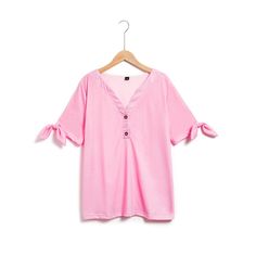 Season:Summer,Spring; Fabric:Modal; Sleeve Length:Short Sleeve; Look After Me:Wet and Dry Cleaning,Washable,Machine wash; Gender:Women's; Style:Fashion,Basic; Elasticity:Micro-elastic; Tops Type:T shirt Tee; Occasion:Daily,Casual; Top Length:Regular; Fit Type:Regular Fit; Pattern:Plain; Design:Button,Cut Out; Neckline:V Neck; Listing Date:05/18/2023; Clothing Length:; Bust:; Sleeve:; Fit US Size:; Fit UK Size:; Fit EU Size:; Print Type:3D Print Pink Short Sleeve Everyday T-shirt, Casual Short Sleeve T-shirt With Pink Bow, Heather Peach Cotton Short Sleeve T-shirt, Pink Relaxed Fit Short Sleeve T-shirt, 2023 Clothing, Pink Soft-washed Short Sleeve T-shirt, Womens Basic Tops, Spring Fabric, Plain Design