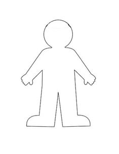 the outline of a person standing in front of a white background with one hand out