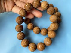 Material: Natural Sandalwood (Natural Wood, Fragrance Free ) Size: 16 mm Hole: 1.5 mm QTY: 14-15 beads Wooden Beads For Jewelry Making, Wooden Round Beads For Jewelry Making, Round Wooden Beads For Jewelry Making, Brown 8mm Round Beads, Brown 8mm Beads, Mala Making, Om Mantra, Beads Mala, Making Beads