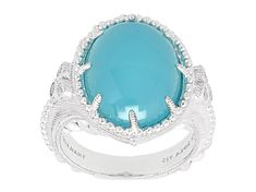 Judith Ripka Oval Paraiba Blue Agate And 0.23ctw Bella Luce Rhodium Over Sterling Silver Ring. Measures Approximately 0.75"L x 0.75"W. Not Sizeable. Elegant Polished Turquoise Ring, Luxury Silver Turquoise Ring With Gemstone, Luxury Turquoise Oval Cabochon Ring, Elegant Oval Cabochon Turquoise Ring For Formal Events, Elegant Oval Cabochon Turquoise Ring For Formal Occasions, Elegant Turquoise Gemstone Ring For Formal Occasions, Elegant Turquoise Cabochon Ring, Elegant Turquoise Ring, Elegant Turquoise Ring With Diamond Accents