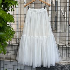 💌This skirt comes with a default length of 85 cm / 33 inches. 👗The lining of this skirt and the main body are separate, featuring both shorts and a skirt as part of the lining set. If you prefer the lining to be sewn into the skirt, please let us know. 💃This skirt comes with two layers of tulle by default, suitable for everyday wear. If you need it for a special occasion, such as a ball or wedding, you can contact us to make it with three layers for a more voluminous effect. ✨The length, colo Summer Full Skirt Petticoat For Costume Party, Spring Costume Skirt With Attached Cancan, Summer Costume Petticoat With Attached Cancan, White Skirt For Spring Costume Party, Tulle Skirt For Costume Party, Spring Long Skirt For Costume Party, Long Skirt For Costume Party In Spring, Tulle Petticoat Skirt For Costume Party, Long Skirt For Spring Costume Party