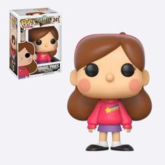 a pop vinyl figurine is shown in front of a box with an image of the