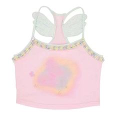 Pink Angel Wings Tank Top - S / Pink - Tops Gothic Harajuku Fashion, Kawaii Swimsuit, Egirl Fashion, Egirl Outfits, Anime Lingerie, Dark Academia Clothing, Cottagecore Fashion, Tank Top Outfits, Kawaii Dress