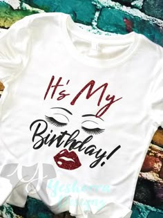 Birthday T Shirts Ideas For Women, Adult Birthday Shirts For Women, Birthday Clothes For Women, Birthday Tshirt Ideas Women, Birthday Shirts Womens, Birthday Girl Shirt Womens, Birthday T Shirt Design, Birthday Shirt Design, 30th Birthday Ideas For Women