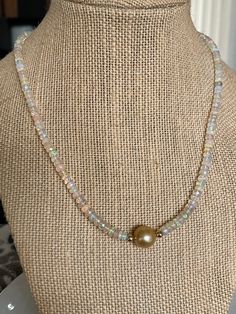 Golden South Sea Pearls, Sea Pearl, Shades Of Gold, South Seas, South Sea Pearls, Sea Pearls, Beaded Necklaces, White Opal, Ethiopian Opal