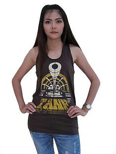 Premium Quality Tank British heavy metal band Music Womens Tank Top T-Shirt 100% Cotton Gray, Fashion Women's Tops Band Merch Tops With Screen Print For Fans, Alternative Band Logo Tops For Music Festivals, Fan Apparel Tops With Screen Print For Concerts, Alternative Tops With Band Logo For Music Festivals, Alternative Style Tops With Band Logo For Music Festivals, Punk Cotton Tops For Music Festivals, Punk Style Cotton Tops For Music Festivals, Crew Neck Top With Front Print For Music Festivals, Front Print Crew Neck Top For Music Festivals