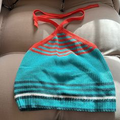 Zara Never Worn Crochet Crop Top With Ties. Size M. Fabric: Cotton, Color: Rainbow. Zara Casual Fitted Halter Top, Zara Fitted Casual Halter Top, Casual Fitted Zara Halter Top, Zara Summer Halter Neck Tops, Zara Halter Neck Top For Vacation, Zara Casual Halter Neck Top, Casual Orange Halter Top For Beach, Zara Red Beach Top, Zara Red Top For Beach