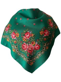 Light, breezy, and oh-so-soft! These traditional Polish folk head scarves are adorned with delicate flowers and patterns inspired by the old highlander style. Embrace your playful side by wrapping it around your neck or wearing it on your head. With a variety of colors to choose from, these charming scarves will add a dash of class to your wardrobe. Made from a chiffon fabric (80% cotton, 20% polyester), each scarf measures approximately 27" x 27". Made in Poland. Easy care: hand wash with mild Polish Folk, Head Scarves, Delicate Flowers, Delicate Flower, Chiffon Fabric, Head Scarf, Scarf Shawl, Your Head, The Old