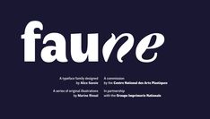 the word faure written in white on a black background