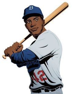 a painting of a baseball player holding a bat