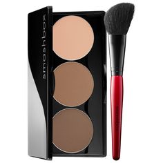 An easy-to-use face-contour palette that sculpts, shapes, and makes your features pop with a set of bronzer, highlighter, and contour powders. Ingredient Callouts: Free of sulfates SLS and SLES, parabens, phthalates, and contains less than one percent of synthetic fragrances. This product is also cruelty-free.What Else You Need to Know: This palette brings you a deep contour, a complementary bronzer, and bright highlight shades in one place. Create your own perfect contour look with pigmented, b Smashbox Contour Kit, Best Contour Makeup, Makeup Bronze, Contouring For Beginners, Step By Step Contouring, Makeup Contouring, Makeup Products Sephora, Best Contouring Products, Contouring Makeup