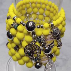 -Handmade Item -Yellow Beaded Bracelet -Stackable beads bracelet Cheap Yellow Stretch Bracelet With Colorful Beads, Cheap Yellow Beaded Bracelets For Party, Cheap Yellow Beaded Bracelets For Everyday, Cheap Yellow Beaded Bracelets For Vacation, Cheap Adjustable Yellow Charm Bracelet, Affordable Yellow Beaded Bracelets For Party, Cheap Yellow Statement Bracelet, Cheap Yellow Bohemian Beaded Bracelets, Cheap Yellow Bohemian Beaded Bracelet