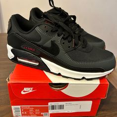 - Brand New - Never Worn - Size 7 Men’s, 8.5 Women’s - Original Packaging Team Red, Nike Shoes Air Max, Cute Nike Shoes, Shoes Air, Cute Nikes, New Nike Air, Nike Air Max 90, New Nike, Shoe Brands