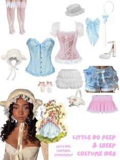 there are many different outfits and accessories on this doll