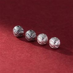 Sterling Silver Weave Pattern Beads, Round Ball Bead, Tribal Bead, Ethnic Bead, Indigenous Bead, Bracelet Spacer, Native Bead 8mm 10mm material: sterling silver, solid silver, 925 silver size: diameter 8mm, hole 1.4mm, approx. 1.3g diameter 10mm, hole 1.7mm, approx. 2.1g ♥ Related Product Links: * Bead caps:  https://www.etsy.com/shop/KozeyCrafts?ref=items-pagination&sort_order=date_desc&search_query=bead+caps * Clasp:   https://www.etsy.com/shop/KozeyCrafts?ref=items-pagination&sort_order=date_desc&search_query=clasp * Jump Ring:  https://www.etsy.com/shop/KozeyCrafts?ref=items-pagination&sort_order=date_desc&search_query=jump+ring * Rope:  https://www.etsy.com/shop/KozeyCrafts?ref=items-pagination&sort_order=date_desc&search_query=rope * Guru Bead:  https://www.etsy.com/shop/KozeyCrafts? Silver Beaded Bracelets With 108 Round Beads, Weave Pattern, Silver Bead, Bead Caps, Jump Rings, Bead Bracelet, Loose Beads, Silver Beads, Silver 925