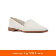 in stock Flats Online, White Flats, Loafer Shoes, Effortless Style, Loafer Flats, Leather Upper, Pick Up, In Store, Buy Online