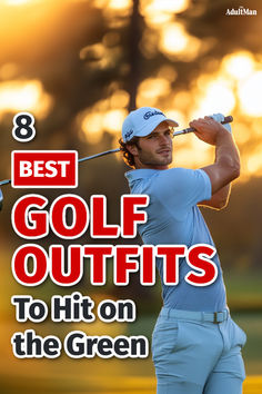 Stylish and versatile golf outfits that can transition from the course to everyday life are more practical than dressing solely for 18 holes. Here are eight of my top picks! Men’s Golfing Outfit, Golf Outfit Men, Golf Attire, Day To Day, Mens Fall, Mens Golf, To Day, Golf Outfit