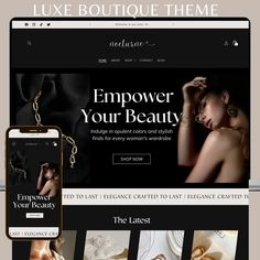 the website design for luxury jewelry store