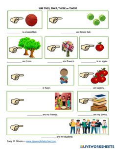 the worksheet for teaching students to describe and use their subjects in this activity