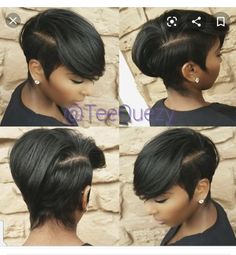 Hair Gel Styles, Simple Short Hairstyles, Short Hairstyles For Black Women, Short Sassy Haircuts, Sassy Haircuts, Small Hair Clips